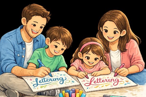 Taller de lettering. "Viajar es un placer" Entre 7 y 12 años acompañados por un adulto. Martes 12 de mayo.  17:30 h.